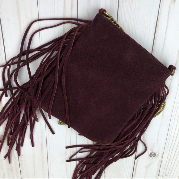 NWT Ecoté Urban Outfitters Leather Fringe Bag - Picture 3 of 5
